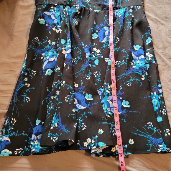 Size 16 Ricki's Blue Floral A-Line Dress - Picture 9 of 9